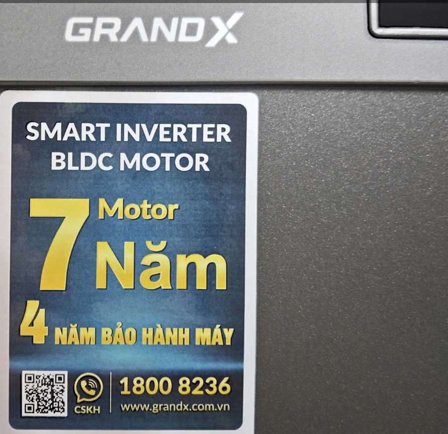  Máy Rửa Bát GRANDX SMS7GX86G serial 7 sấy khô PTC cao cấp. thêm giàn phun thông minh nâng cấp, bảo hành 7 năm siêu bền 