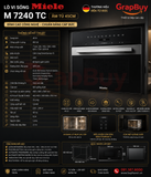  Lò Vi Sóng Miele M 7240 TC Âm Tủ 45cm – Đỉnh Cao hàng nhập khẩu Đức 