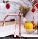  Vòi rửa bát cần cứng NOBILI CHARLIE NB255C Vàng Đồng Nhập Ý Made in Italya Grapbuy Bếp Hà Nội 