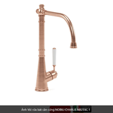 Vòi rửa bát cần cứng NOBILI CHARLIE NB255C Vàng Đồng Nhập Ý Made in Italya Grapbuy Bếp Hà Nội 