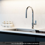  VÒI RỬA BÁT DÂY RÚT NOBILI FLAG NB205 Nhập Ý made in Italia Grapbuy Bếp Hà Nội 