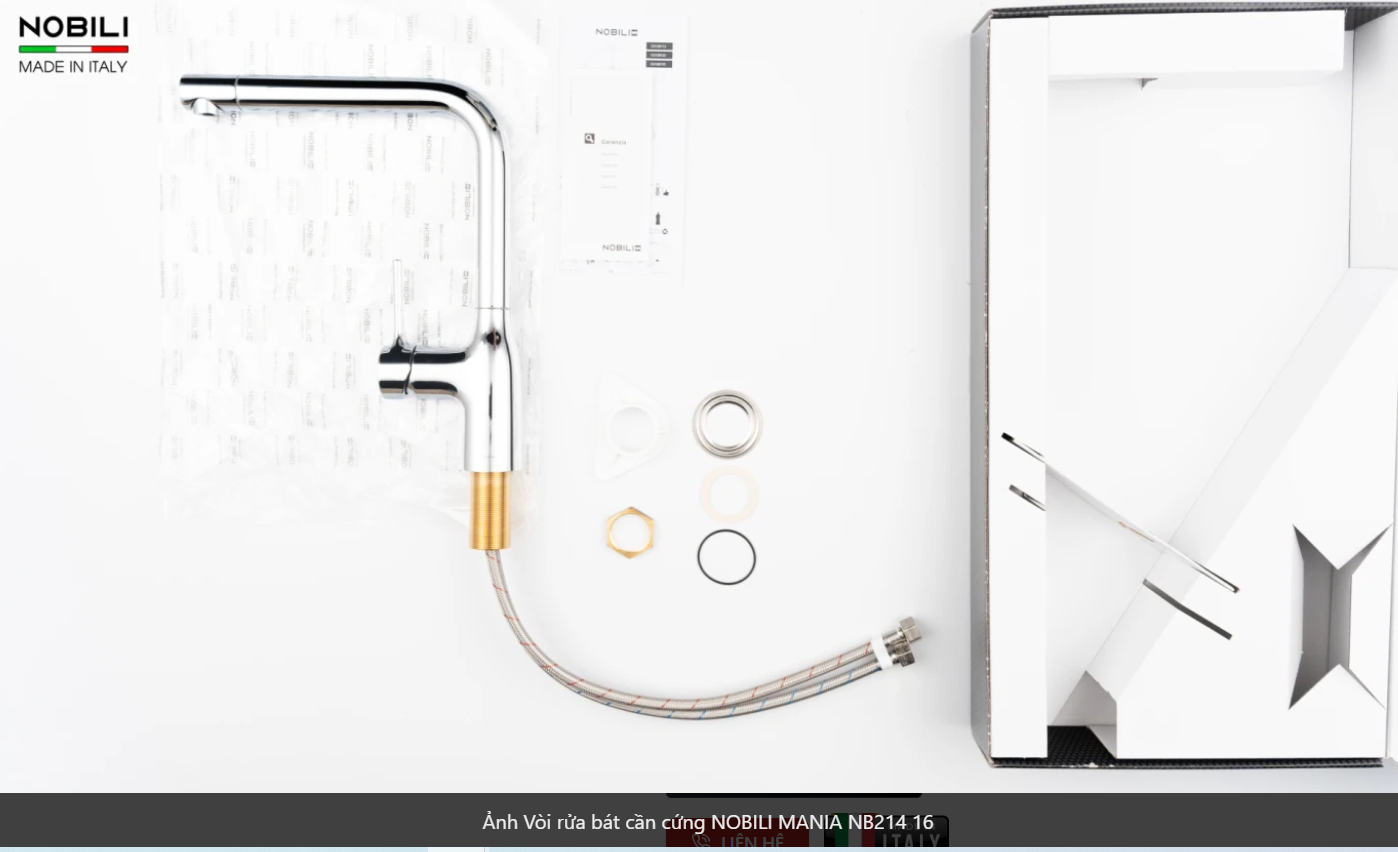  NOBILI MANIA NB214 Nhập Ý made in Italia Grapbuy Bếp Hà Nội 