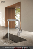  VÒI RỬA BÁT DÂY RÚT NOBILI MANIA NB215T Nhập Ý made in Italia Grapbuy Bếp Hà Nội 