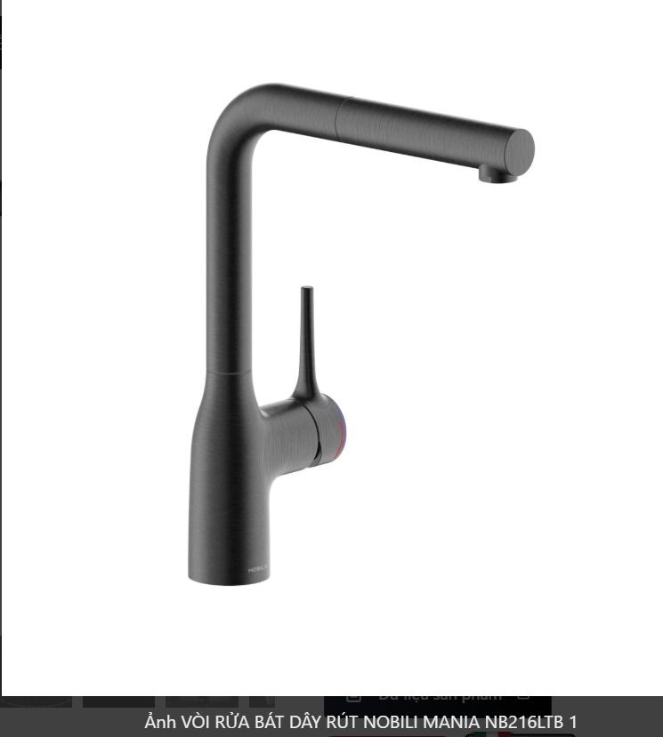  VÒI RỬA BÁT DÂY RÚT NOBILI MANIA NB216LTB Bếp Hà Nội Gapbuy nhập Ý made in Italia 