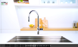  VÒI RỬA BÁT DÂY RÚT NOBILI RING NB131L Nhập Ý made in Italia Grapbuy Bếp Hà Nội 