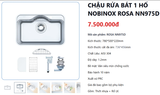  Combo Nobinox cao cấp 2025  chậu rửa bát Nobinox Rosa NN975D + vòi Loft NX533 tháng 11/2025 mua ngay 