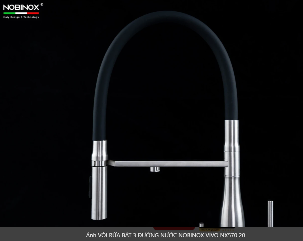  VÒI RỬA BÁT 3 ĐƯỜNG NƯỚC NOBINOX VIVO NX570 Bếp Hà Nội Grapbuy 