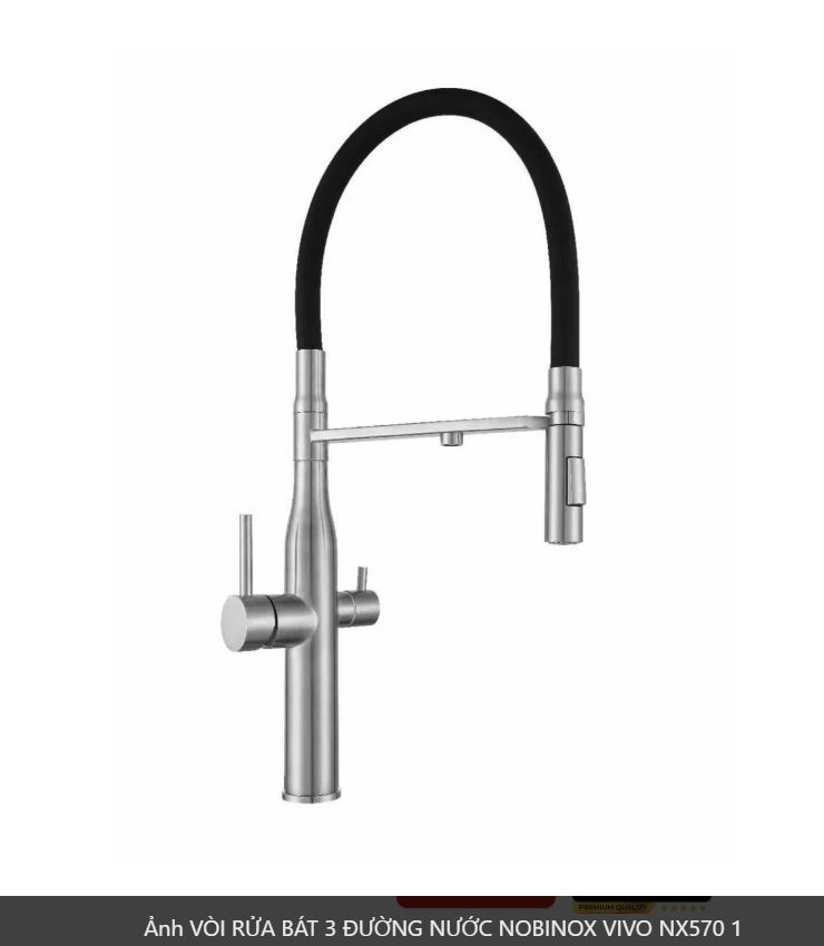  VÒI RỬA BÁT 3 ĐƯỜNG NƯỚC NOBINOX VIVO NX570 Bếp Hà Nội Grapbuy 