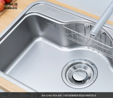  CHẬU RỬA BÁT 1 HỐ NOBINOX ROSA NN975D Grapbuy Bếp Hà Nội 780 * 500 * 220mm Vân siêu mịn chống xước 