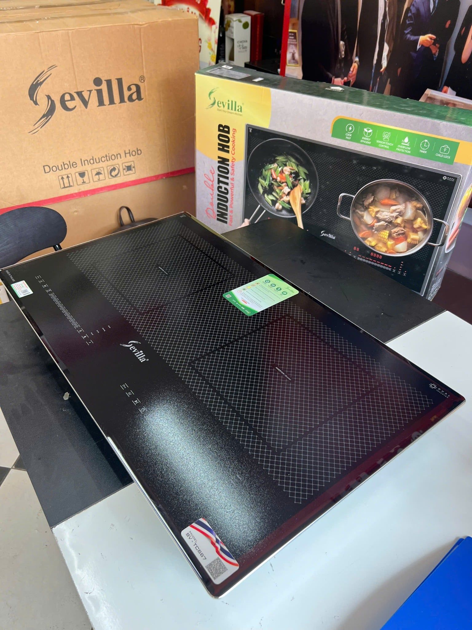  Bếp từ Thái Lan Sevilla SV TC667 kính chống xước, 6 chức năng an toàn, siêu bền 