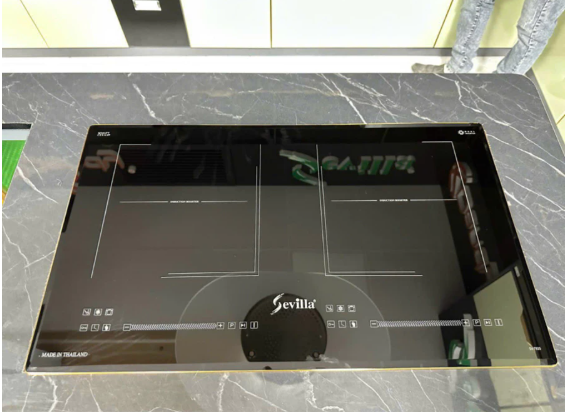  Bếp từ đôi Sevilla SV-T925 mới 2025 bản Pro, công suất cực đại 3300w/vùng nâng cấp mạch kép halfbridge bền bỉ và mạnh hơn mạch hơn x2, bo viền mạ vàng sang trọng, 6 tính năng an toàn. 