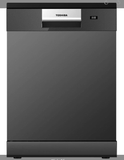  Máy rửa chén độc lập Toshiba DW-15F7(G)-VN thương hiệu nổi tiếng Nhật Bản,  sấy khí nóng HyperDry kết hợp tự động hé cửa, Rửa bằng nước nóng kết hợp xoáy kép CrossWash 720°, Điều khiển từ xa bằng điện thoại 