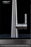  VÒI RỬA BÁT DÂY RÚT NOBINOX WINTO NX501 Inox 304, 2 đường nước nóng lạnh, thiết kế hiện đại, bản Pro 1 