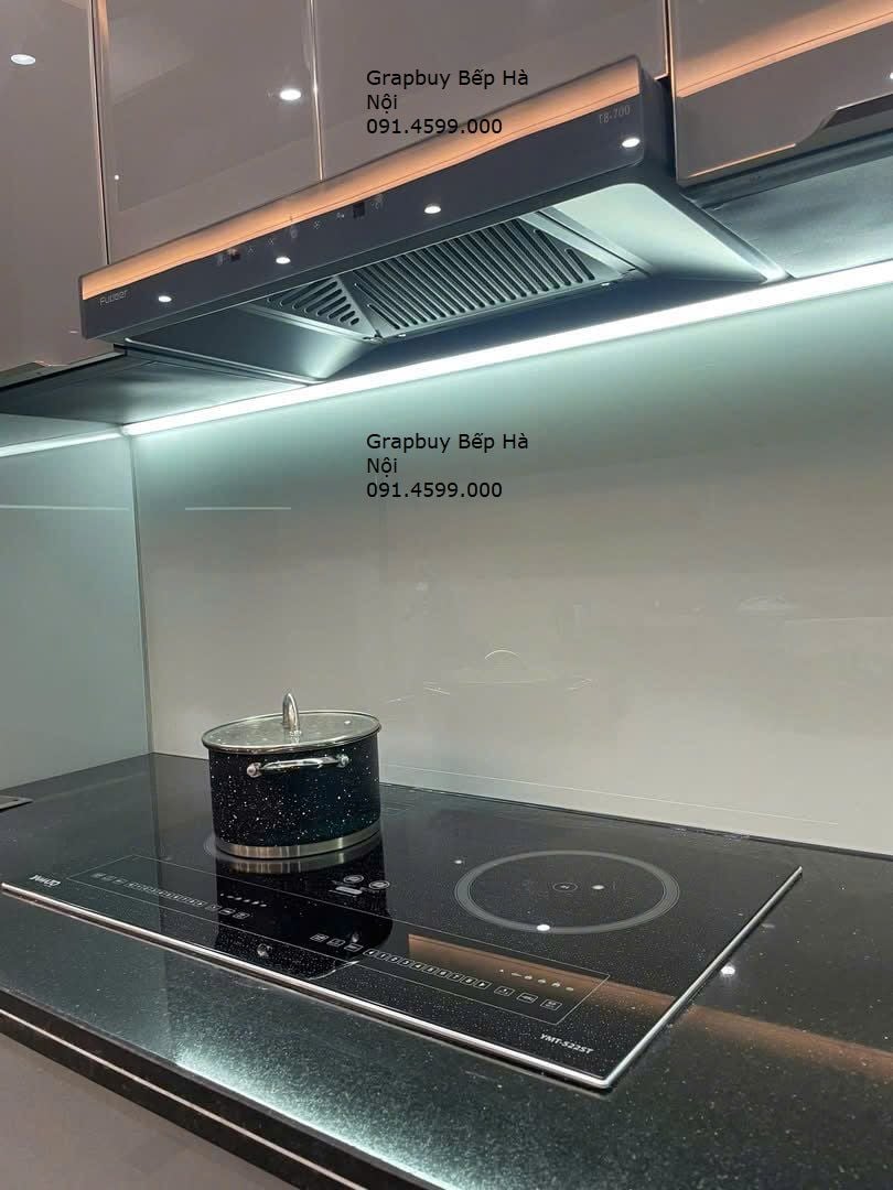  Hút mùi bếp Fudeer T8-700 seri 6 xám hiện đại, công suất lớn 1950m2/h , động cơ ly tâm cánh thép, tự làm sạch động cơ, cảm ứng vẫy tay thông minh 