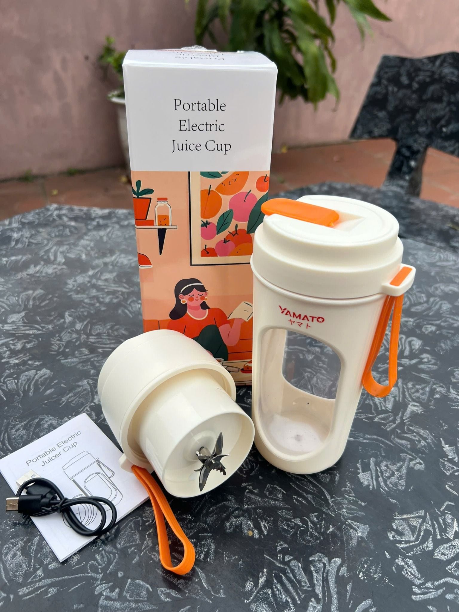  Máy xay sinh tố mini cầm tay Yamato 450 Sport Yellow – Nhỏ gọn, mạnh mẽ, chuẩn Nhật Bản 