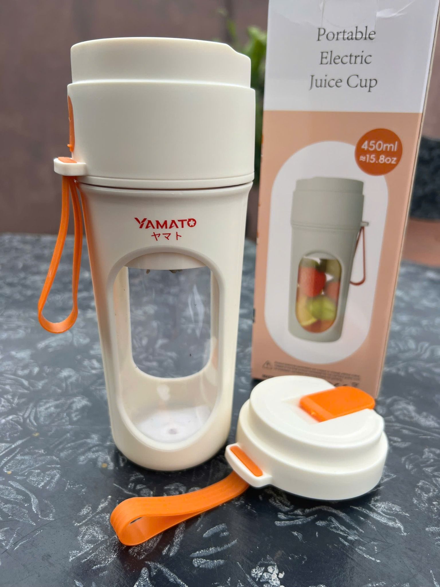  Máy xay sinh tố mini cầm tay Yamato 450 Sport Yellow – Nhỏ gọn, mạnh mẽ, chuẩn Nhật Bản 