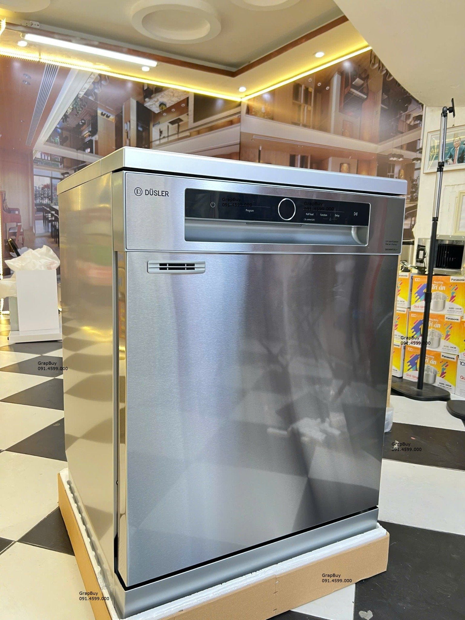  Máy rửa bát độc lập DUSLER SMS86M03EU Nhập khẩu CHLB Đức sấy khô PTC toàn phần, rửa 15 - 16 bộ bát đĩa Châu Âu, diệt khuẩn UV cao cấp. Bền bỉ tiết kiệm, máy mới 2025. 