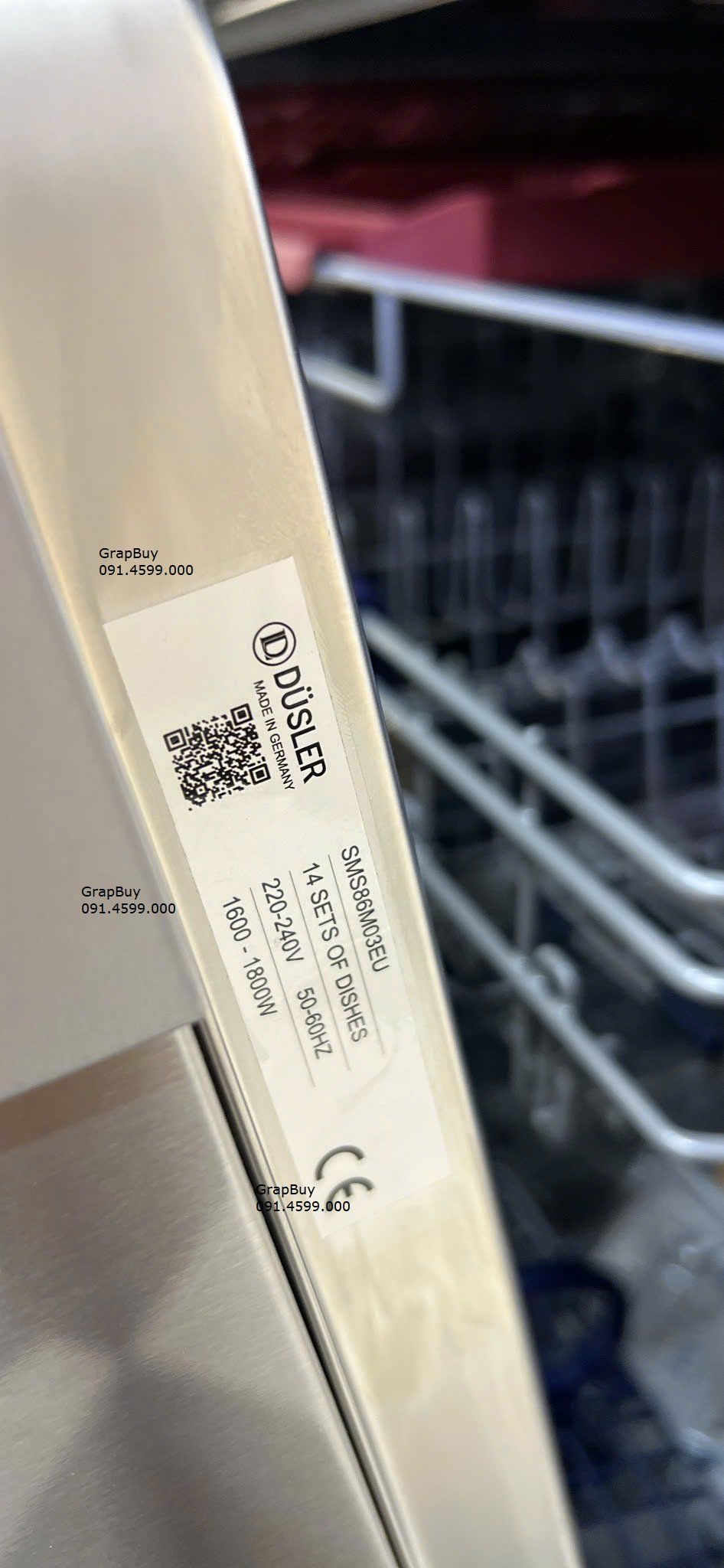  Máy rửa bát độc lập DUSLER SMS86M03EU Nhập khẩu CHLB Đức sấy khô PTC toàn phần, rửa 15 - 16 bộ bát đĩa Châu Âu, diệt khuẩn UV cao cấp. Bền bỉ tiết kiệm, máy mới 2025. 