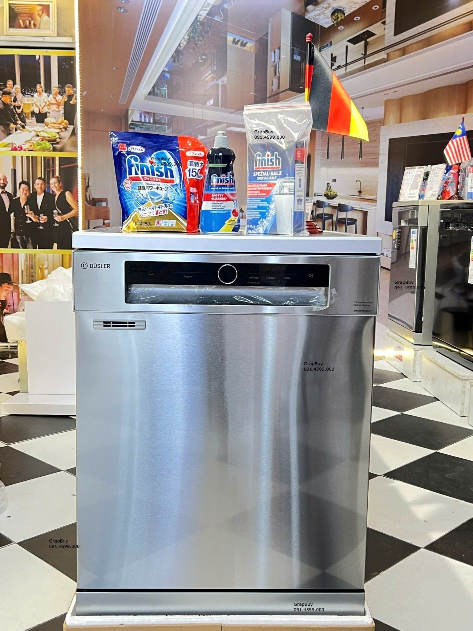  Máy rửa bát độc lập DUSLER SMS86M03EU Nhập khẩu CHLB Đức sấy khô PTC toàn phần, rửa 15 - 16 bộ bát đĩa Châu Âu, diệt khuẩn UV cao cấp. Bền bỉ tiết kiệm, máy mới 2025. 