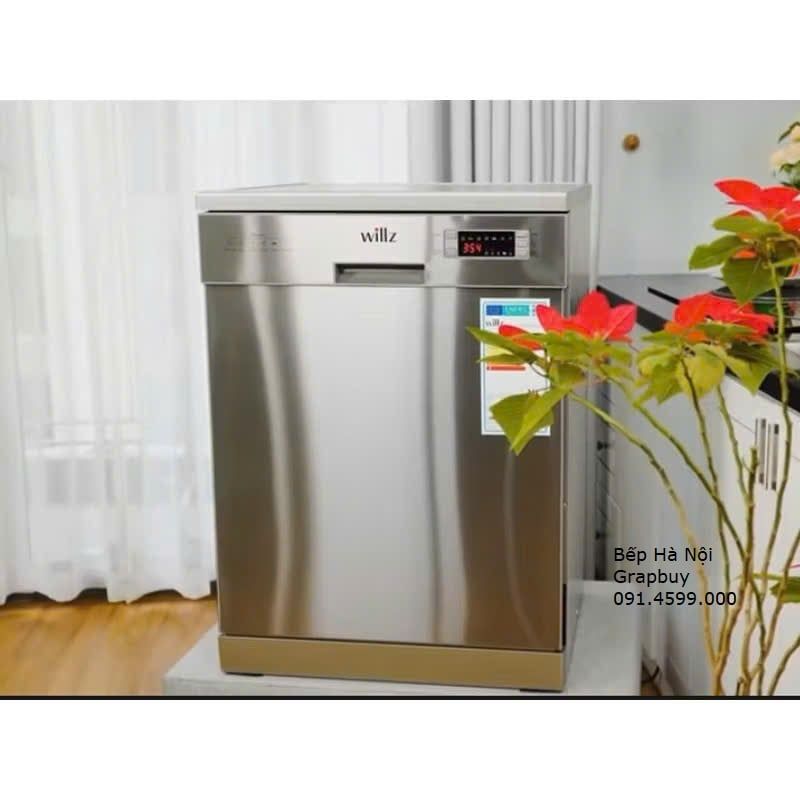  Máy rửa bát Willz thương hiệu Pháp, 3 giàn rửa lớn, dung tích 16 bộ, công nghệ sấy khô PTC, tiết kiệm điện nước 40%, giảm giá tới 6.000.000đ 