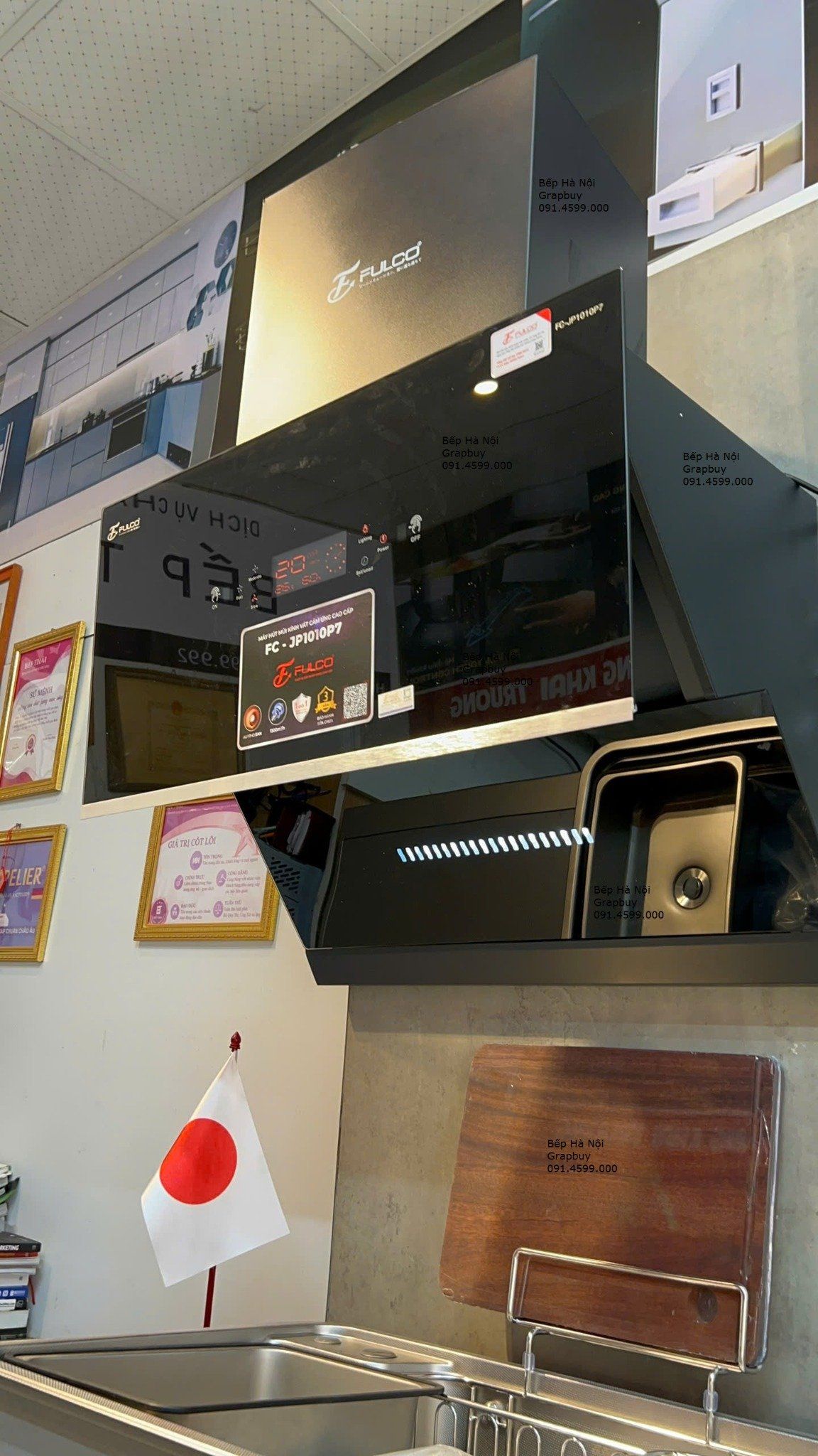  MÁY HÚT MÙI KÍNH VÁT FC-JP1010P7 seri5 2025 mới |  bảo hành 3 năm tại nhà, 1 đổi 1 trong 30 ngày, động cơ ly tâm cánh thép, tự làm sạch động cơ, hiện thị nhiệt độ phòng, vẫy tay cảm ứng điều khiển thông minh 