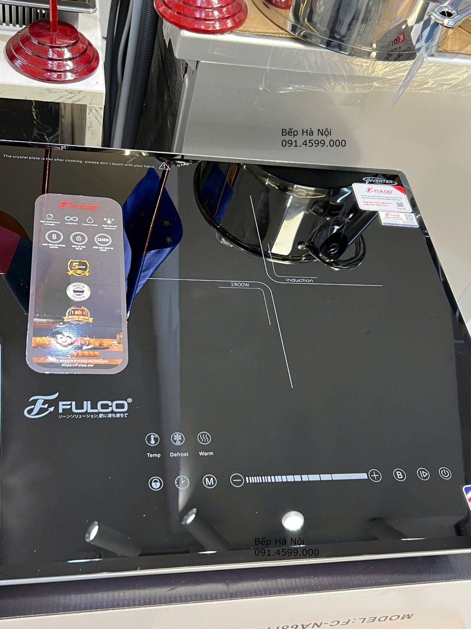  Bếp từ PRO FC- NA68i bản Pro 2800w, tổng 5600w. made in Thái Lan, Công suất cao hơn mẫu thường 800w , bảo hành 5 năm tại nhà toàn quốc 