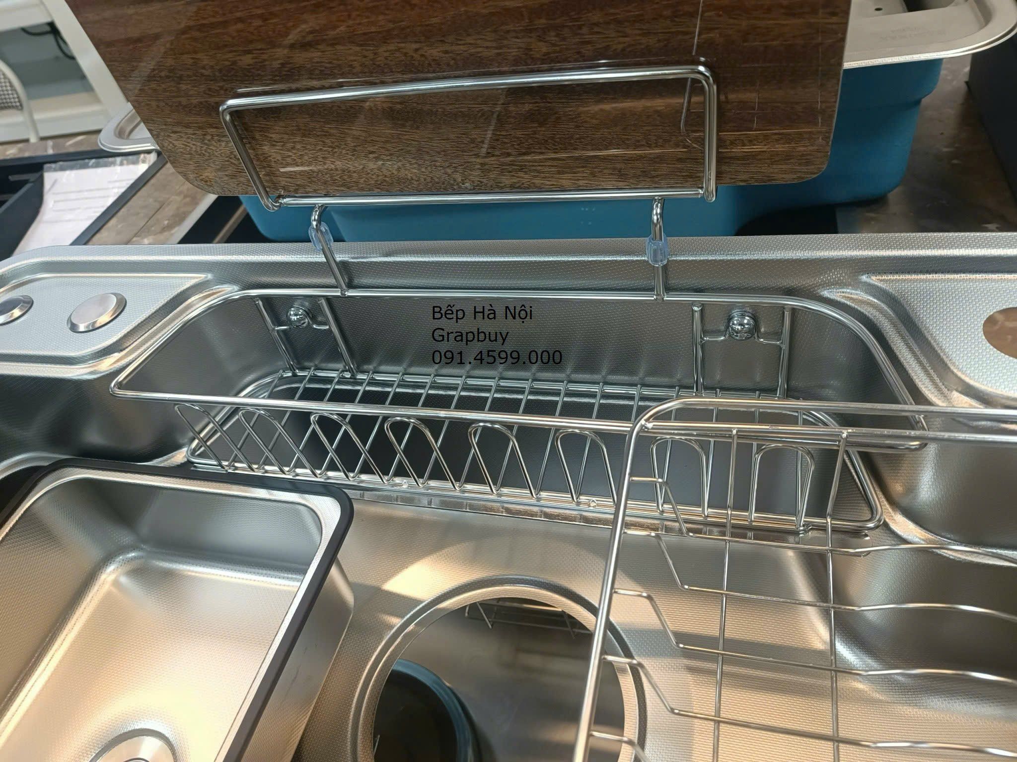  CHẬU RỬA KEEPER KP – CR02 – 7848 vân mịn chống xước, chống bám dính, kích thước phổ biến gia đình, 1hố lớn 