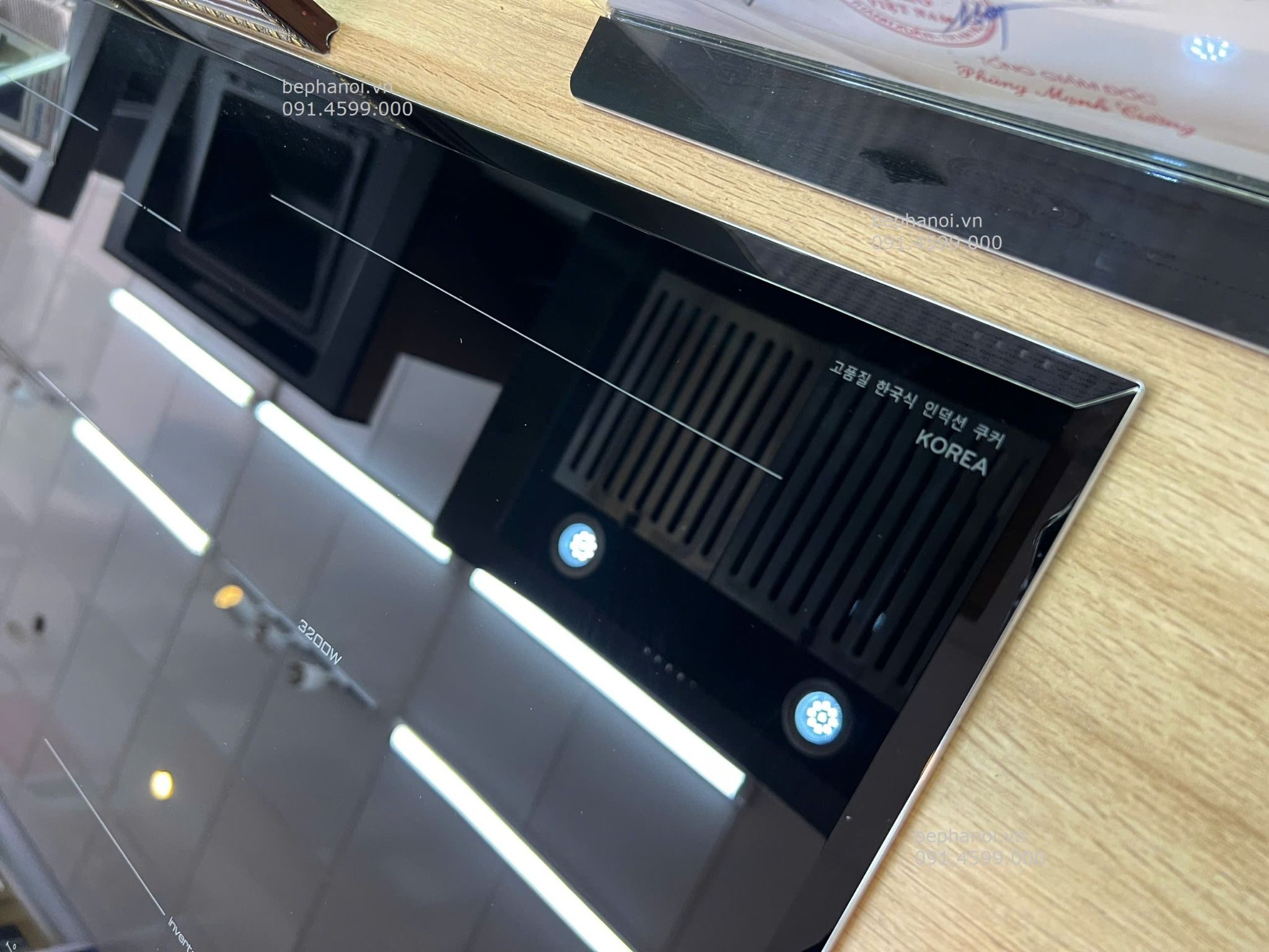  Bếp từ Hàn Quốc Kocher DI 333 Pro bản cao cấp, siêu bền bỉ, công suất lớn 3200w/ vùng phải, 2200w vùng trái, Tổng 5000w, 3 quạt lồng sóc tản nhiệt vip, tự tắt bếp, báo nhiệt dư, chống cháy, khoá trẻ em, rã đông thực phẩm 