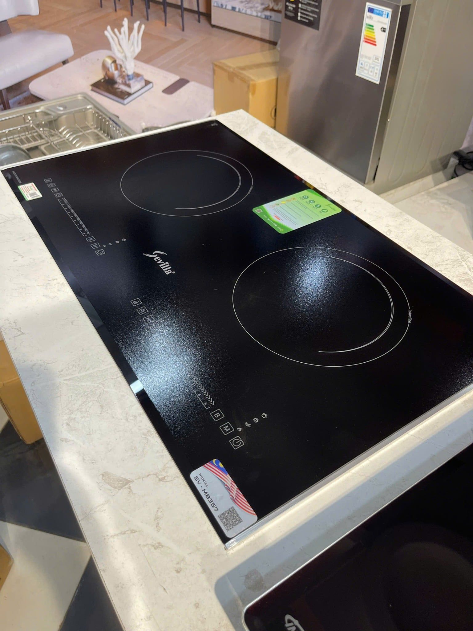  Bếp từ Sevilla SV MB 357 bản 2026, Malaysia, kính chống xước cao cấp, công suất lớn >5000w, 6 chức năng an toàn. siêu bền bỉ. Giá tốt 2026 