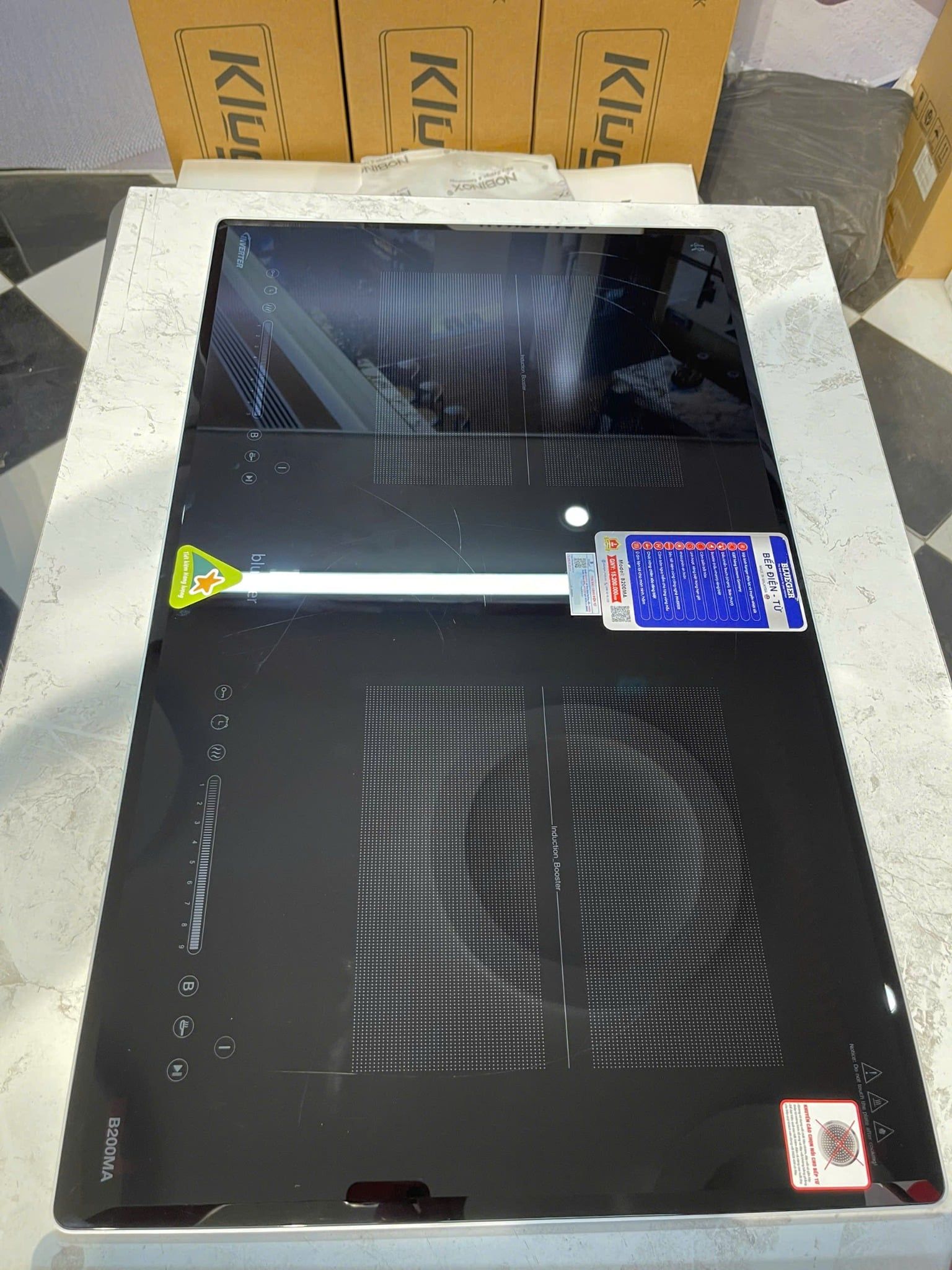  Bếp từ đôi Blueger B200MA Pro News kính chống xước, siêu bền, phân khúc mọi nhà dùng tiện lợi, giá tốt. Bản cập nhật mới nhất từ Malaysia cao cấp 
