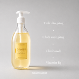Dầu gội gừng Namcharm - Từ tinh dầu thật, không silicone, không sulfate, làm sạch dịu nhẹ, giảm gàu, giảm rụng tóc 300ml