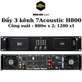 Đẩy công suất 7Acoustic H800 - Đẩy 3 kênh