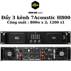 Đẩy công suất 7Acoustic H800 - Đẩy 3 kênh