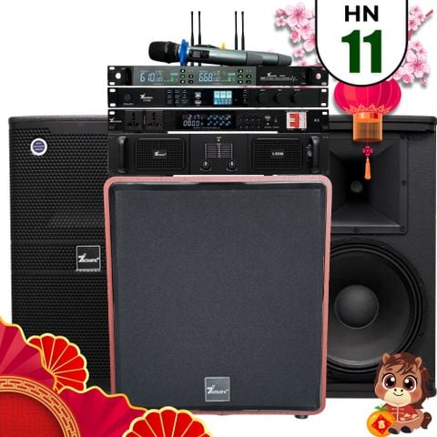 Dàn Karaoke 7Acoustic chính hãng 6 thiết bị HN11