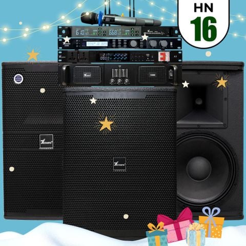Dàn Karaoke 7Acoustic chính hãng 6 thiết bị HN16