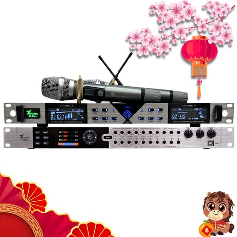 Combo Vang số PX8000 [Màu Bạc] và Micro G6 Plus