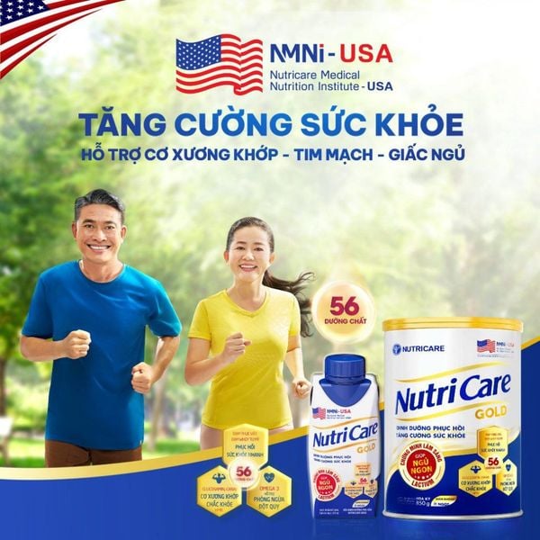 Thùng 18 Hộp Sữa Bột Pha Sẵn NUTRICARE GOLD 200ml Giúp Ngủ Ngon Hỗ Trợ Tim Mạch Cơ Xương Khớp Dễ Hấp Thụ Tiêu Hoá Tốt