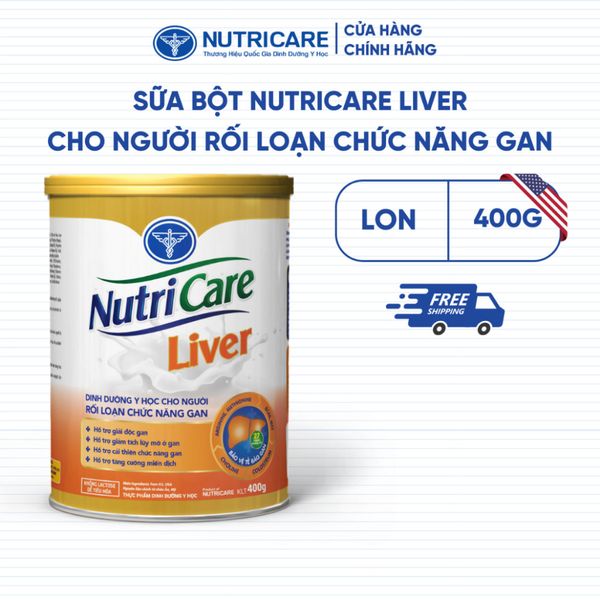 Sữa Bột NUTRICARE LIVER Dinh Dưỡng Cho Người Rối Loạn Chức Năng Gan Hỗ Trợ Giải Độc Và Hạn Chế Gan Nhiễm Mỡ, Viêm Xơ Gan