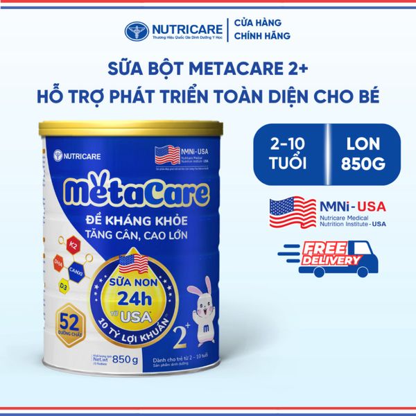 Sữa Bột METACARE NUTRICARE Bé 0-10 Tuổi Giúp Tăng Cân Phát Triển Chiều Cao Tăng Cường Sức Đề Kháng