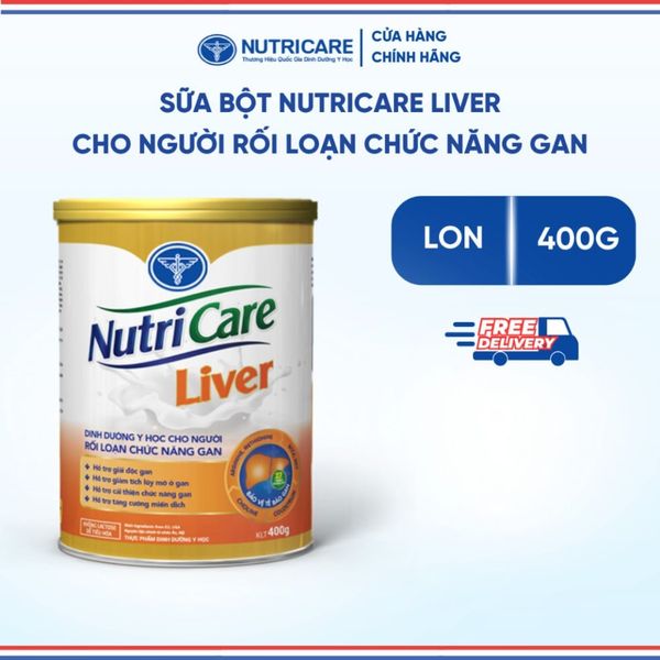 Sữa Bột NUTRICARE LIVER Dinh Dưỡng Cho Người Rối Loạn Chức Năng Gan Hỗ Trợ Giải Độc Và Hạn Chế Gan Nhiễm Mỡ, Viêm Xơ Gan