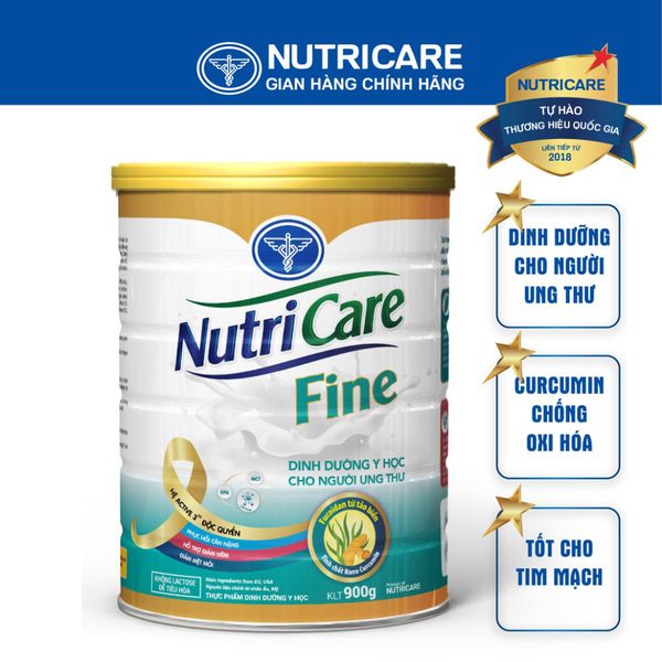 Sữa Bột NUTRICARE FINE 400G Tăng Cường Sức Miễn Dịch Hỗ Trợ Người Ung Thư Giảm Tác Hại Hoá Xạ Trị