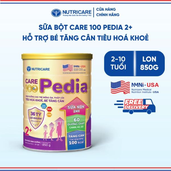 Sữa Bột CARE 10 PEDIA NUTRICARE Bé Từ 0-10 Tuổi Hỗ Trợ Tăng Cân Tiêu Hoá Khoẻ Chống Táo Bón Cao Năng Lượng
