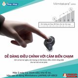  Máy trợ thính siêu nhỏ lỗ tai, hộp sạc di động Mimitakara (JAPAN) UP-6SC2 [Màu đen] 