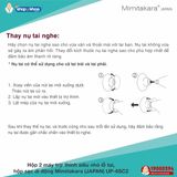  Máy trợ thính siêu nhỏ lỗ tai, hộp sạc di động Mimitakara (JAPAN) UP-6SC2 [Màu đen] 