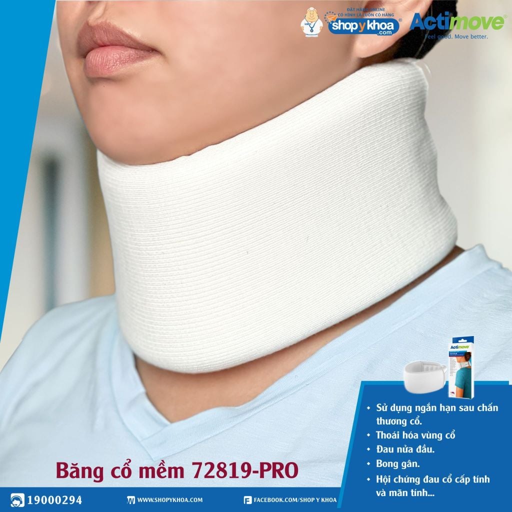  Đai, nẹp chỉnh hình Actimove Cervical Collar. Băng cổ mềm. 