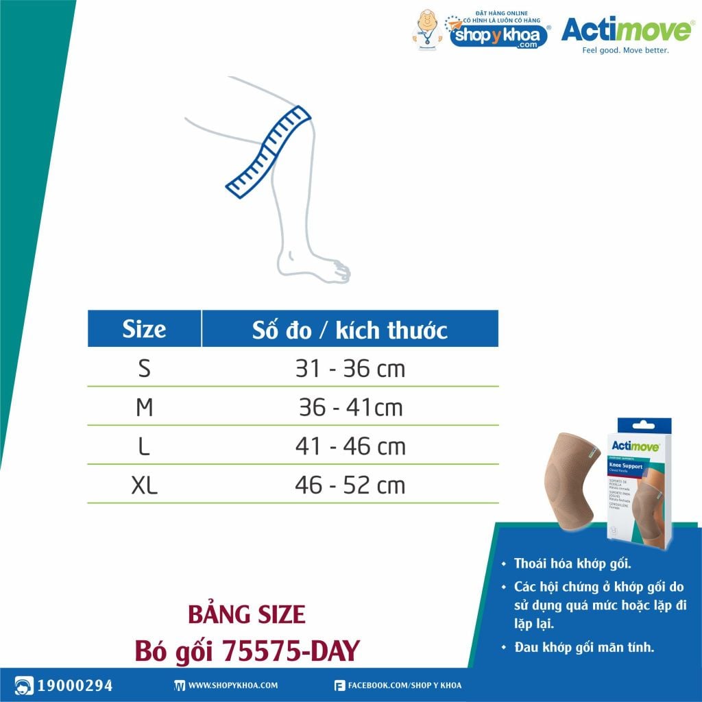 Bó gối 75575-DAY Actimove Knee Support 