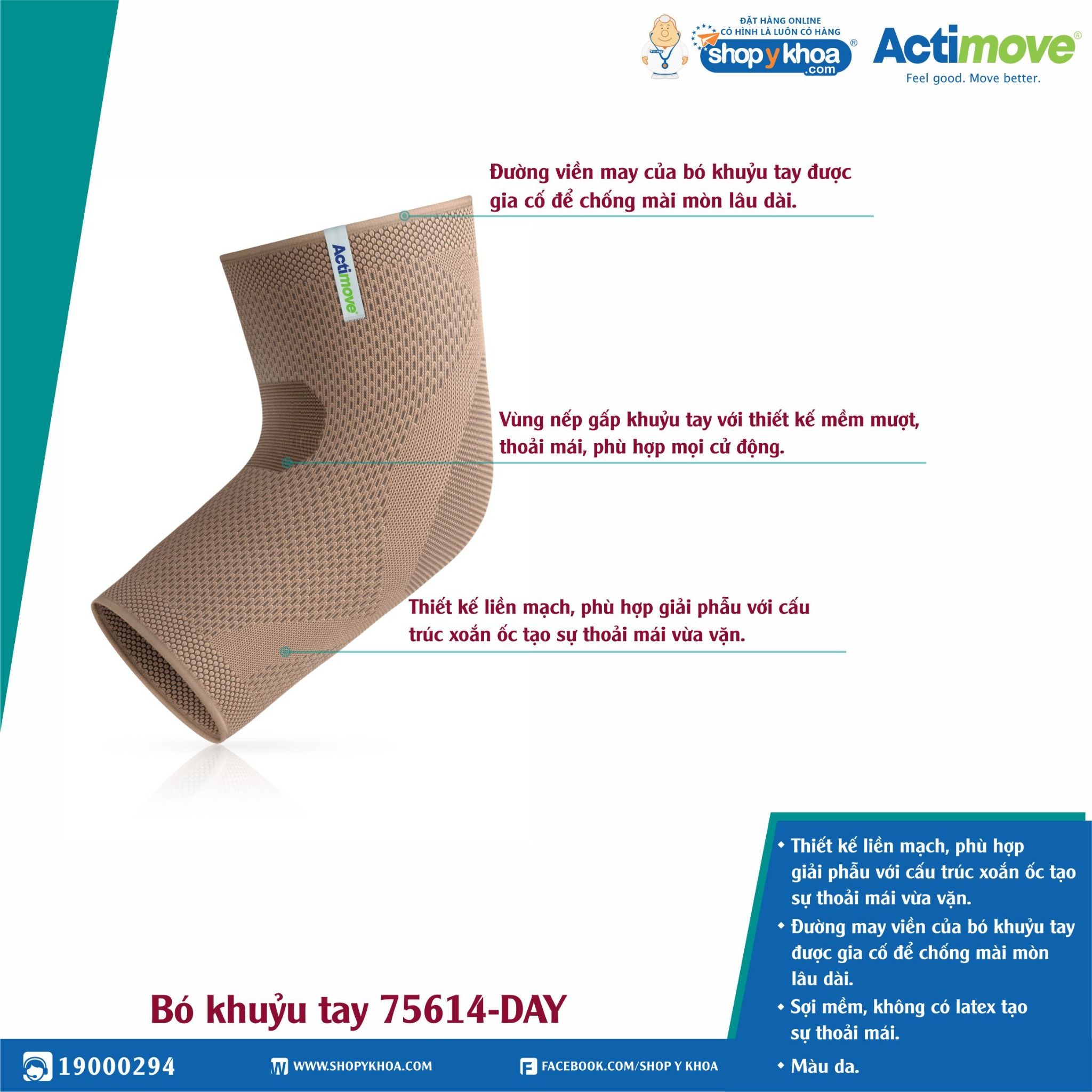  Bó khuỷu tay 75614-DAY Actimove Elbow Support 