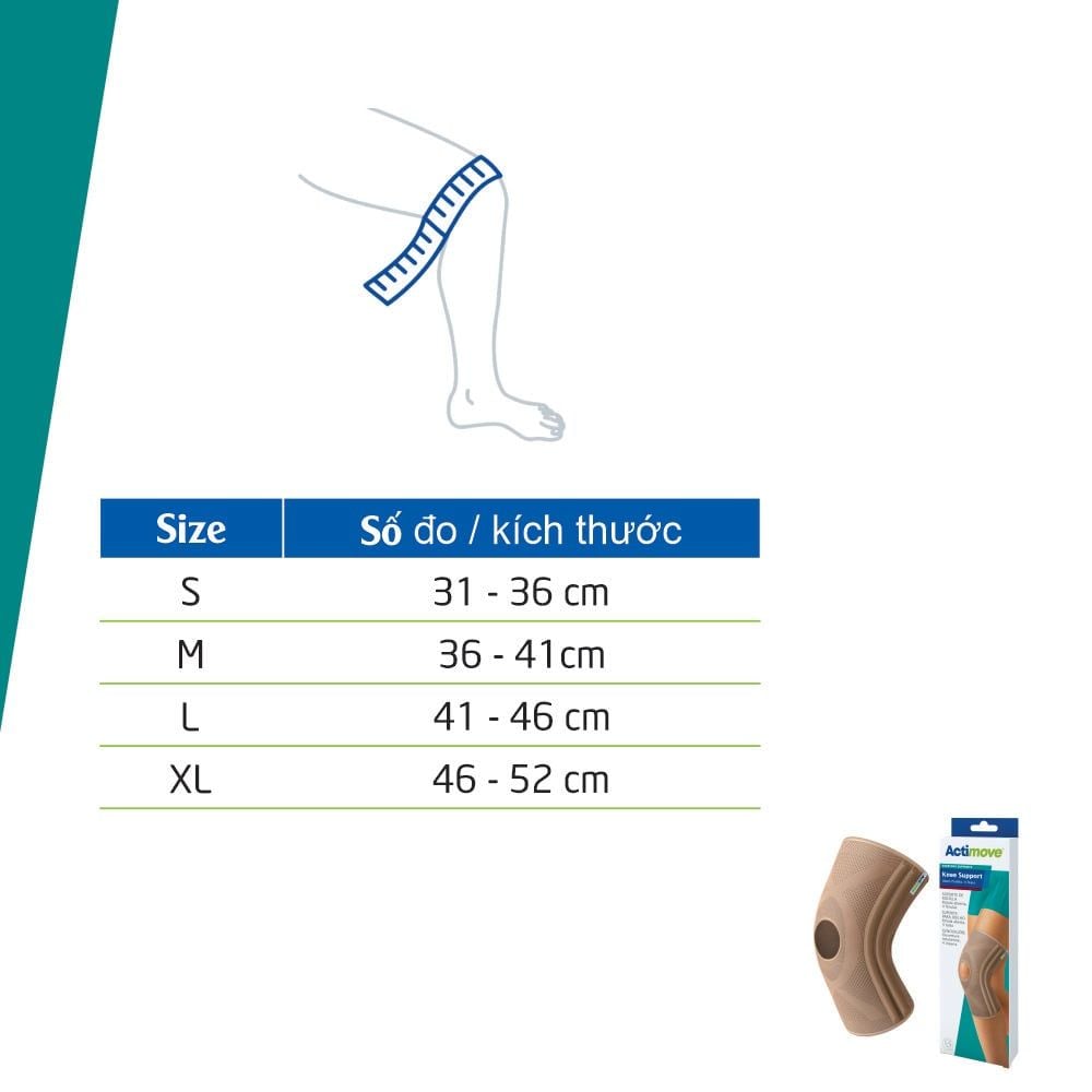  Nẹp khớp gối Actimove Knee Support. Bó gối hở, 4 nẹp 75575-DAY-4ST. 