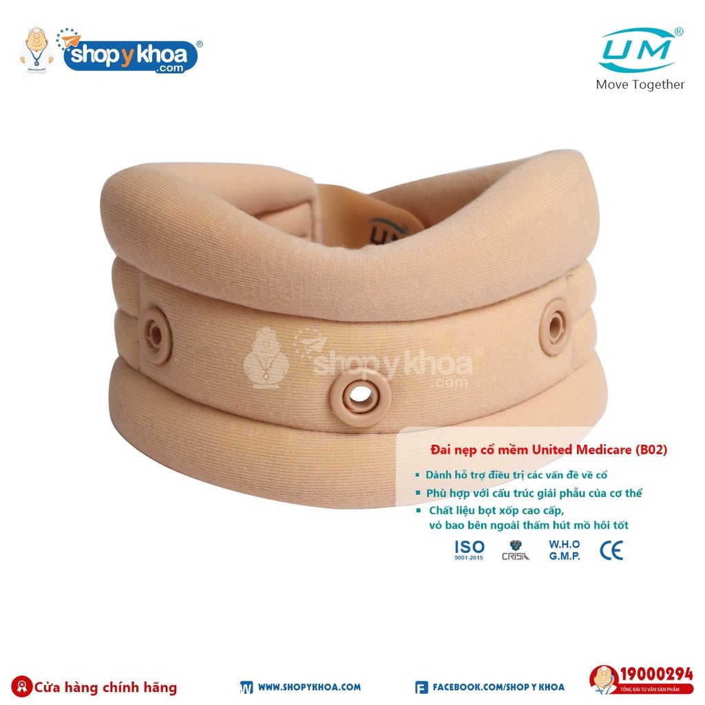  Đai nẹp cổ mềm UM, B02 