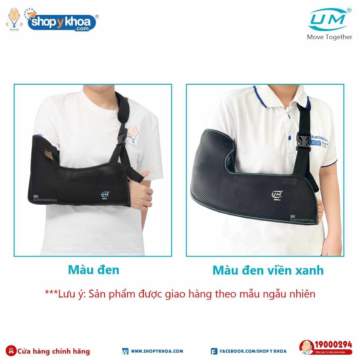  Đai treo tay dạng túi lưới đen UM, C09 